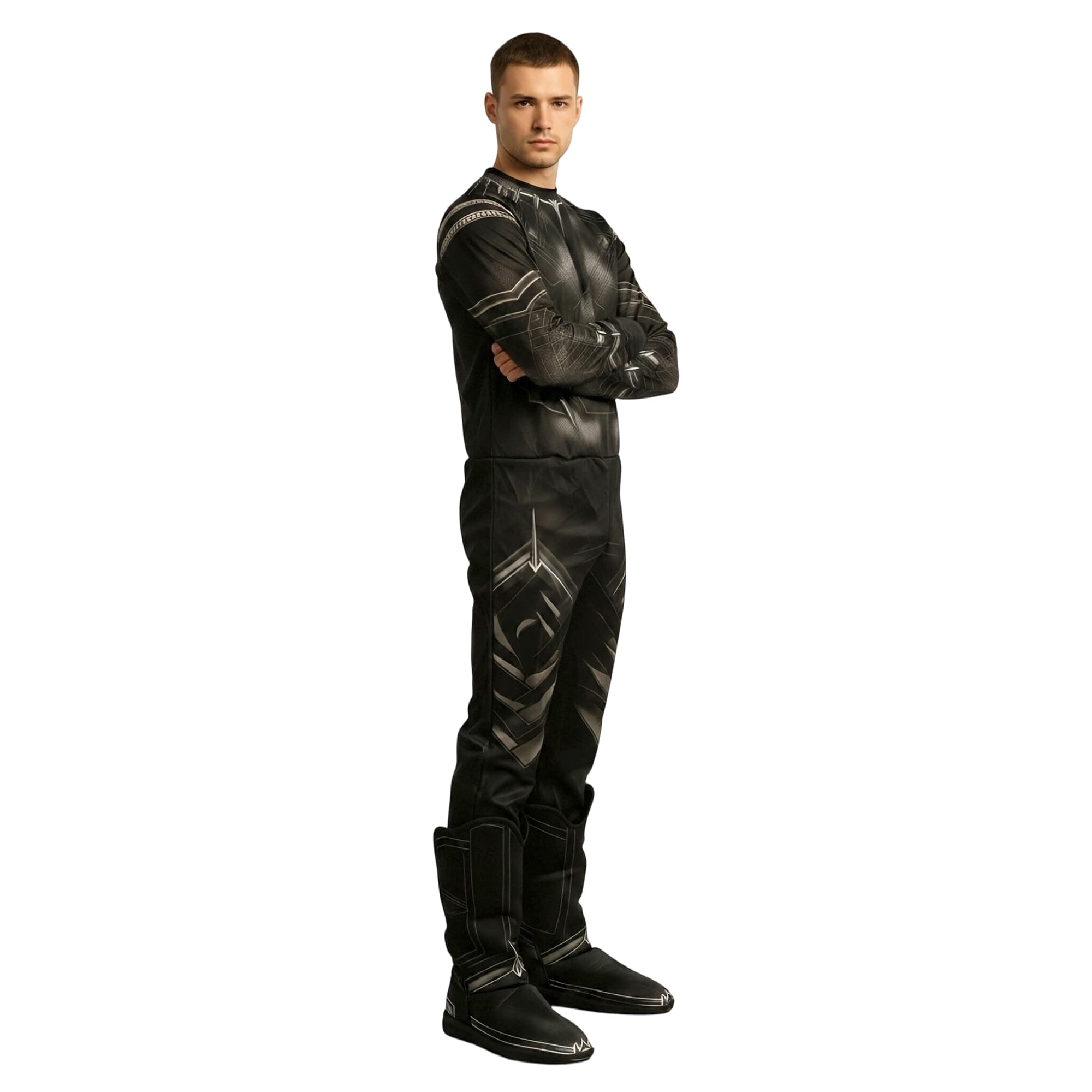 Adult Black Futuristic Warrior Costume